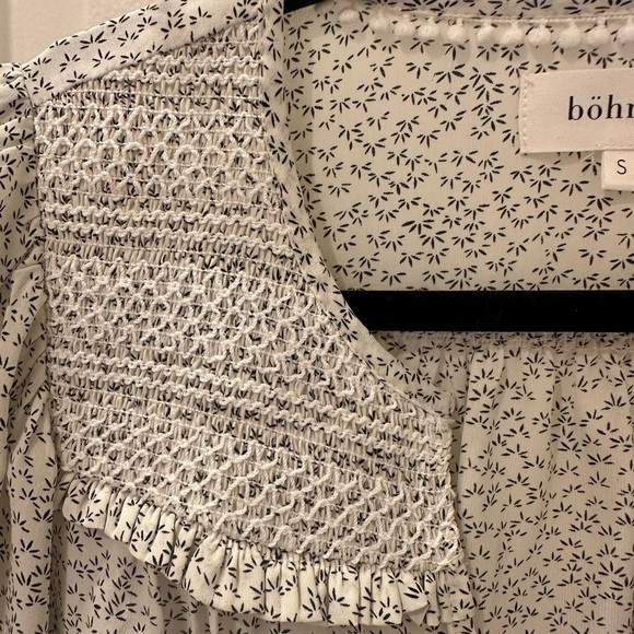 Bohme Women's Black & White Patterned Blouse - Picture 3 of 4